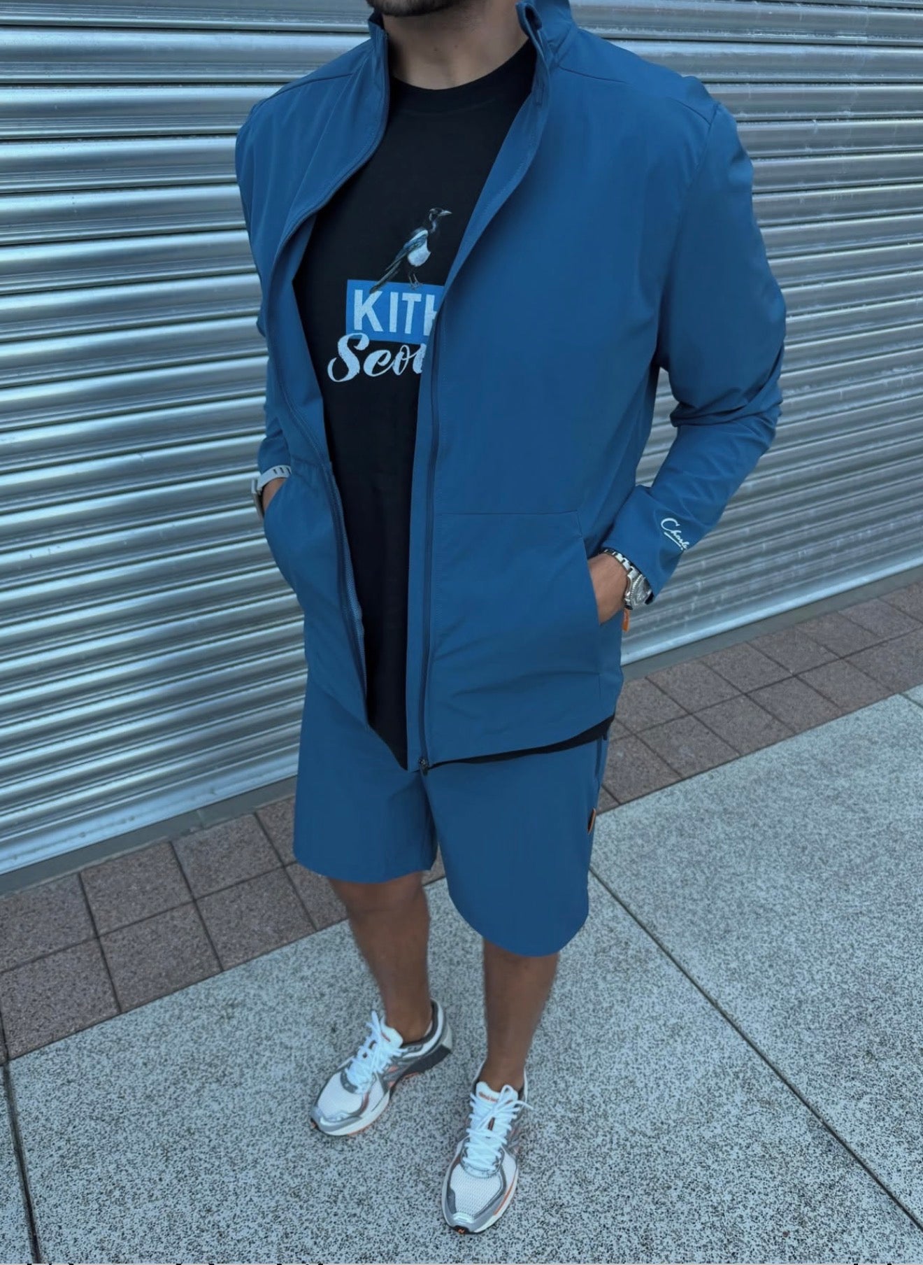 Graphite Blue Studio Track Jacket
